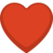 Heart Suit emoji on Facebook